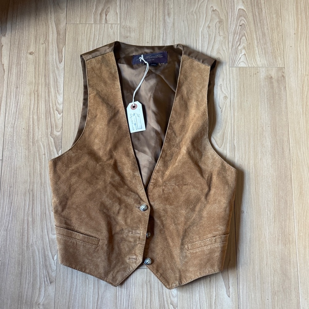 Vintage Brown Suede Vest